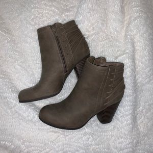 Madden Girl Brown Booties, Size 7